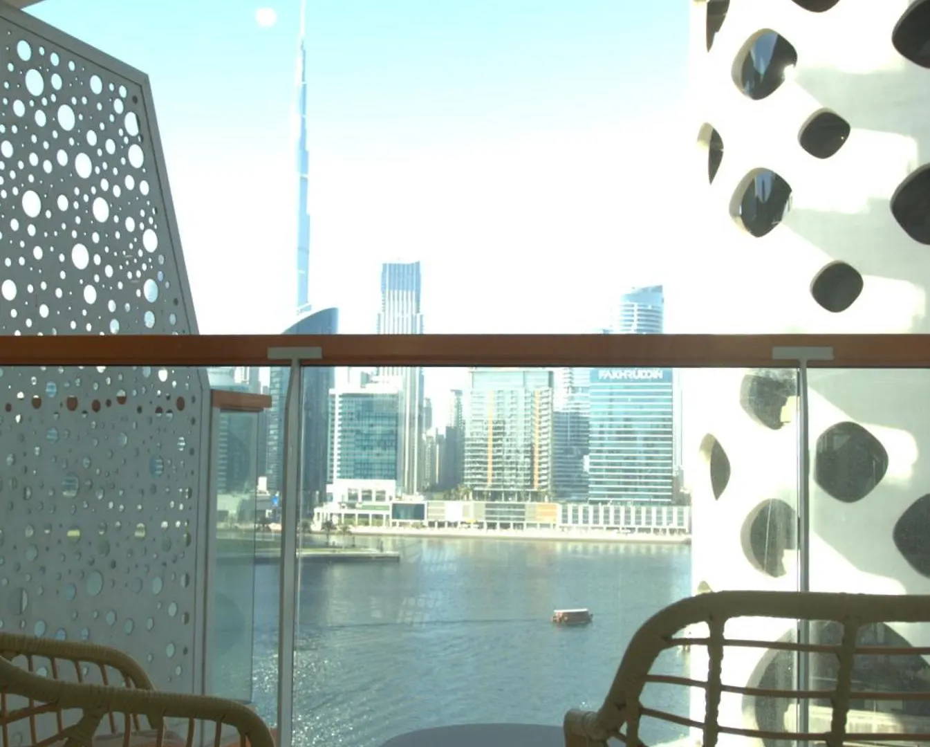 Uptown Getaway Charming Studio With Canal Burj & View Dubai Apartment